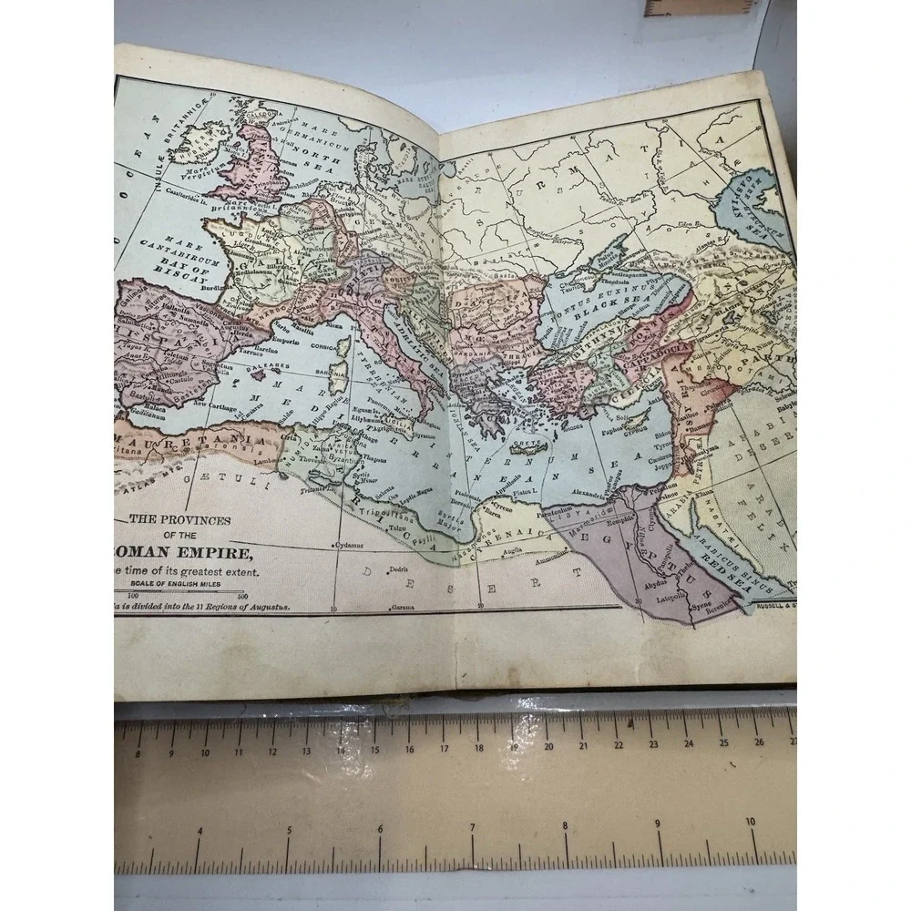 Barnes Historical Series - Brief History Of Rome 1885 Antique With Maps HC